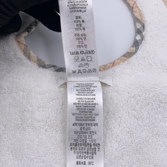 Authentic Burberry Baby Bib White - Picture 9 of 12